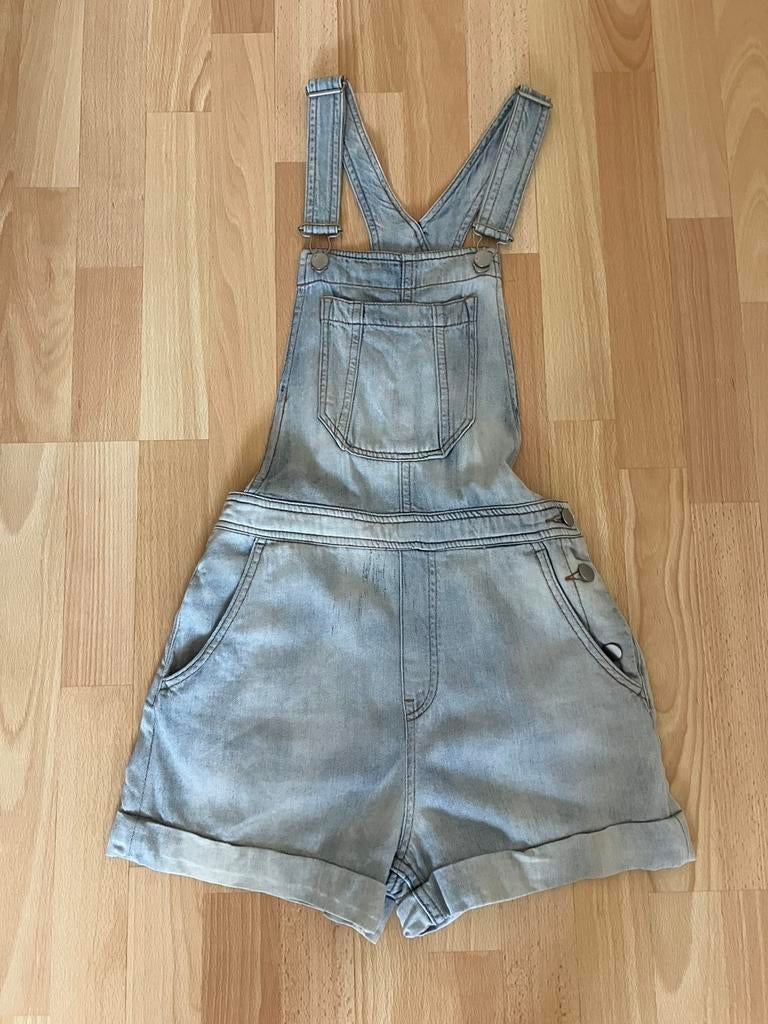 Salopette short en jeans H&M femme taille 34, Kleding | Dames, Ophalen of Verzenden, Zo goed als nieuw