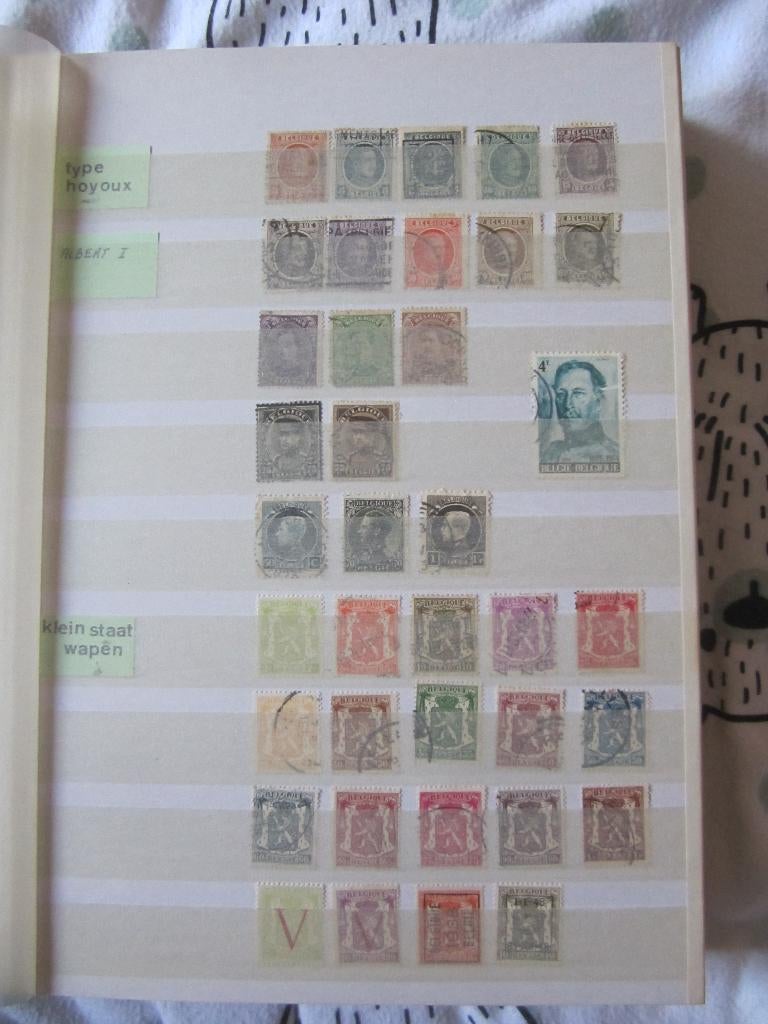 Lotje postzegels, meestal gestempelde Belgische, ook FDC, Enlèvement, Affranchi