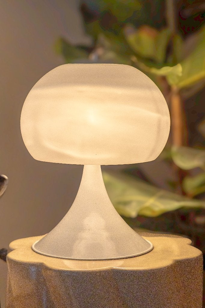 Vintage Dutch Design Paddenstoellamp – Hala Zeist, Enlèvement ou Envoi, Blanc, Synthétique, Autres marques