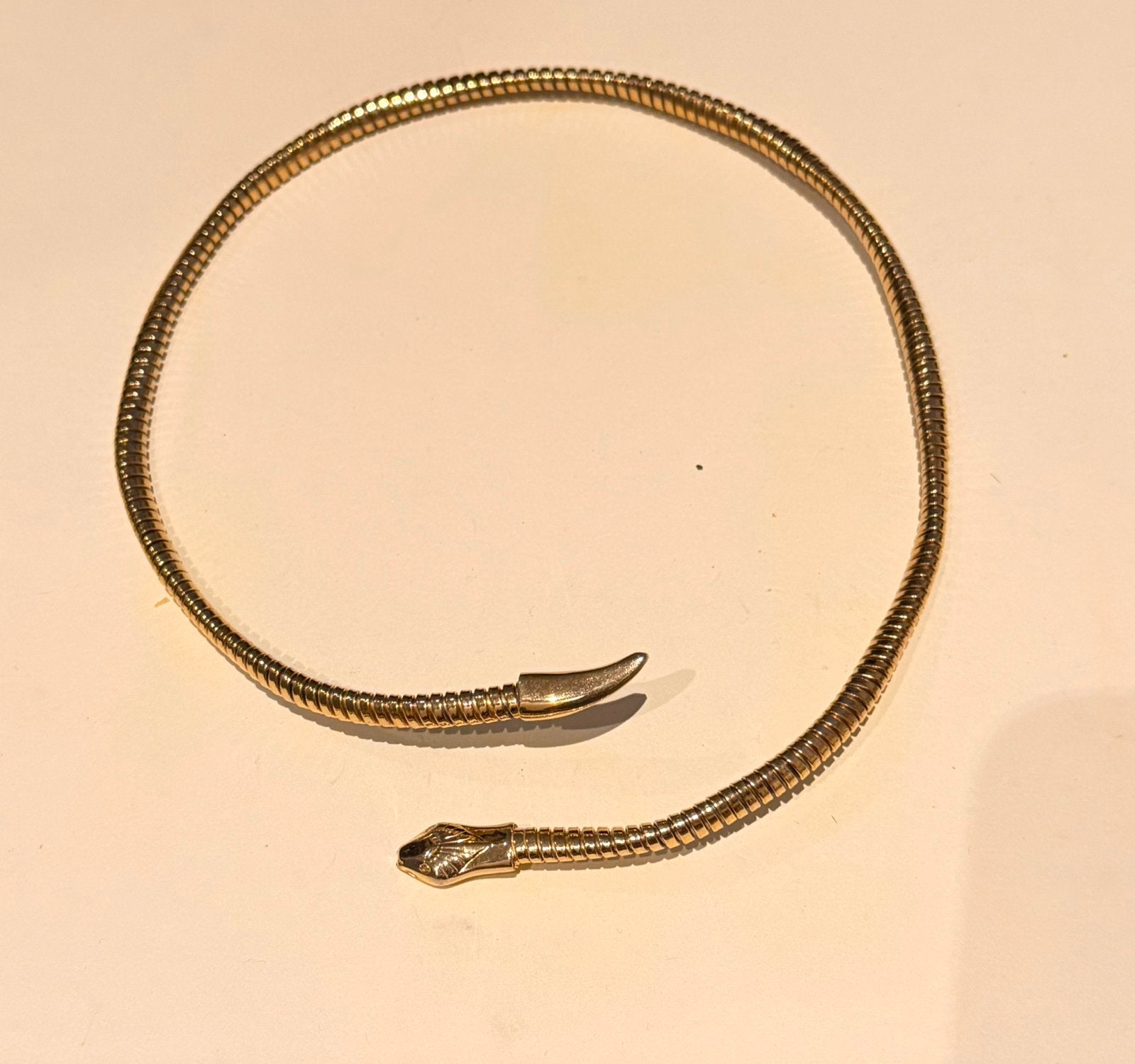 Vintage Geel Vergulde Metalen Omega ketting, Ophalen of Verzenden, Gebruikt