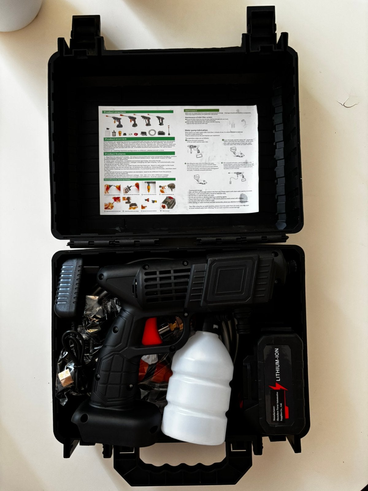 Hogedrukpistool op batterij te koop! NIEUW, Doe-het-zelf en Bouw, Reinigingsmachines, Ophalen of Verzenden, Nieuw, Overige typen