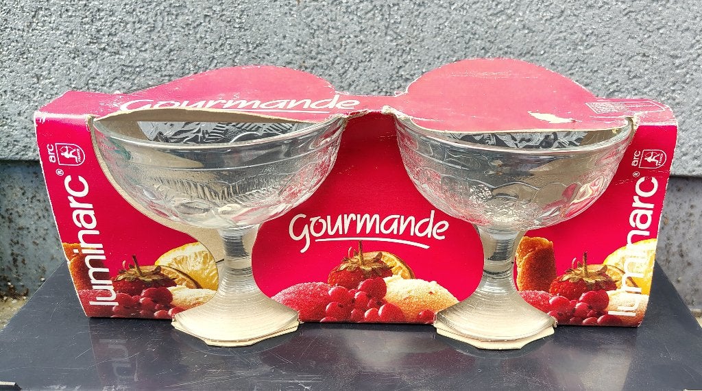Ijscoupes Luminarc, Huis en Inrichting, Keuken | Servies, Ophalen of Verzenden, Nieuw, Glas, Kom(men)
