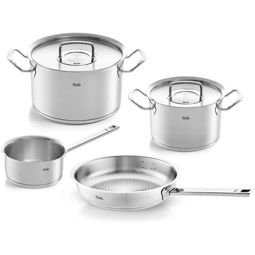 Fissler ORIGINAL PROFI 4-delig Kookpannenset | Nieuw OP=OP, Maison & Meubles, Cuisine | Casseroles & Poêles, Neuf, Inox, Enlèvement ou Envoi