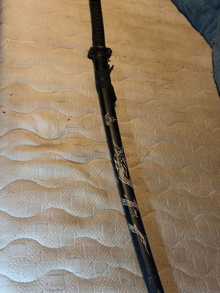 Sier samurai zwaard, Ophalen, Metaal, Oosters, Zwart