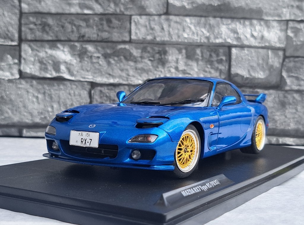 Mazda RX-7 FD3RS blue 1/18ème, Enlèvement ou Envoi, Solido, Voiture, Solido