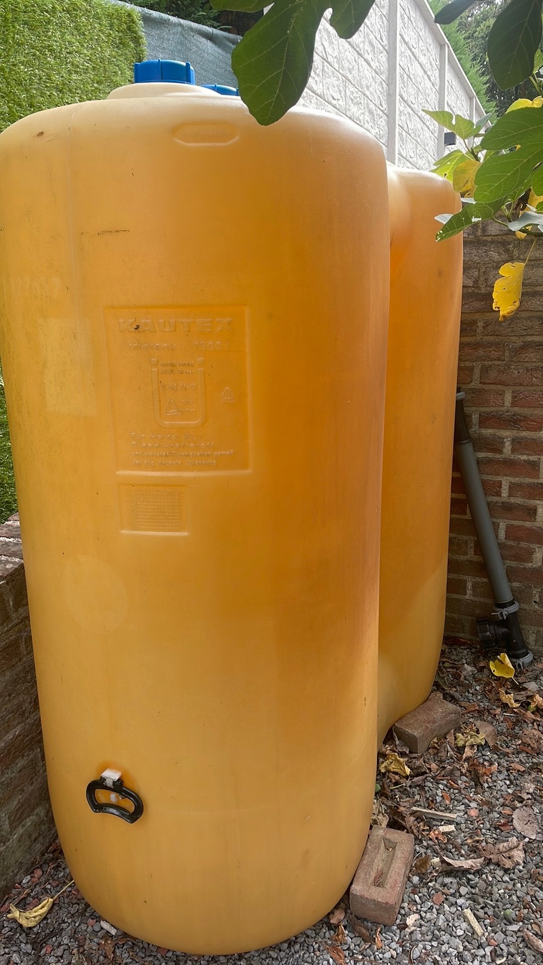 1xregenton van  1500ltr, Tuin en Terras, Regentonnen, Ophalen, Zo goed als nieuw