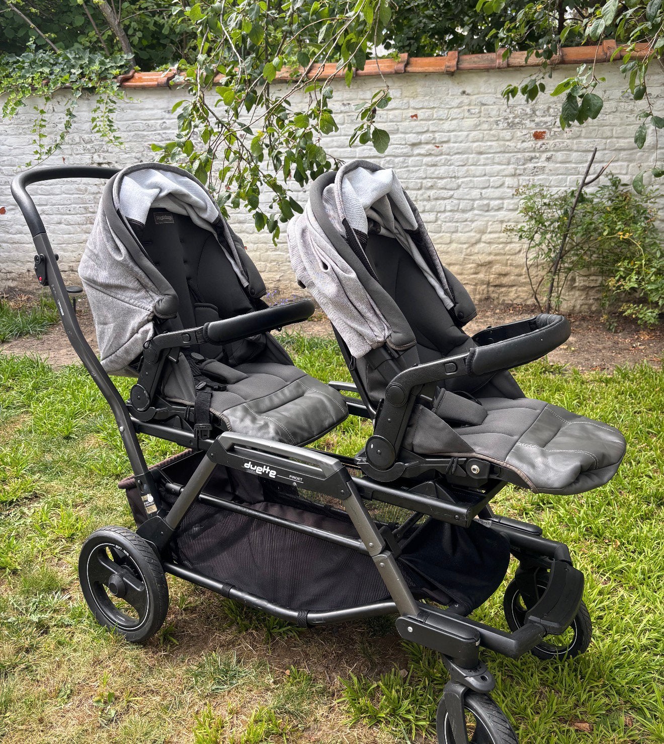 Poussette double Peg Perego Duette Piroet – Très bon état, Enlèvement ou Envoi, Comme neuf