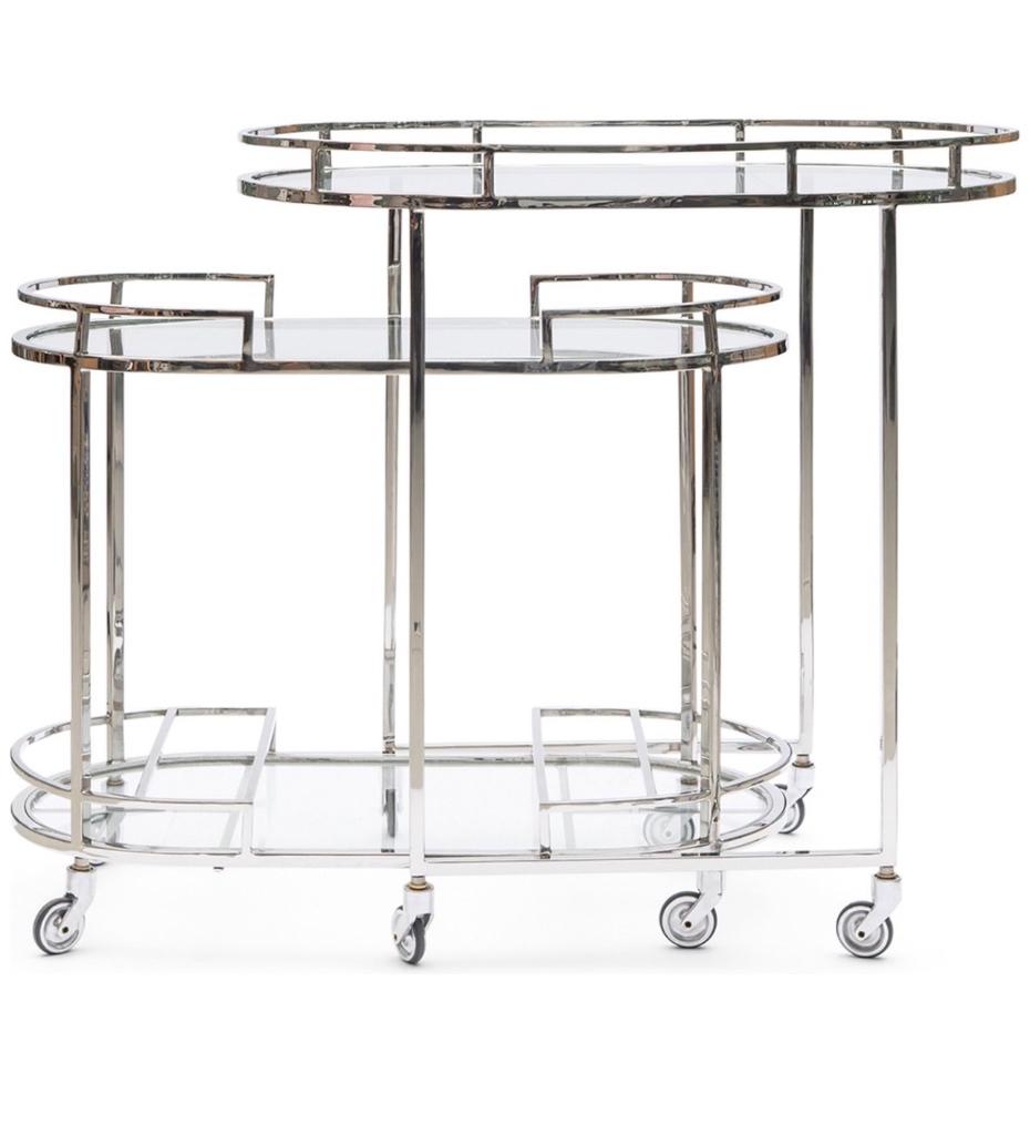 Riviera Maison set 2 trolley bar cart 1500€, Ophalen, Zo goed als nieuw