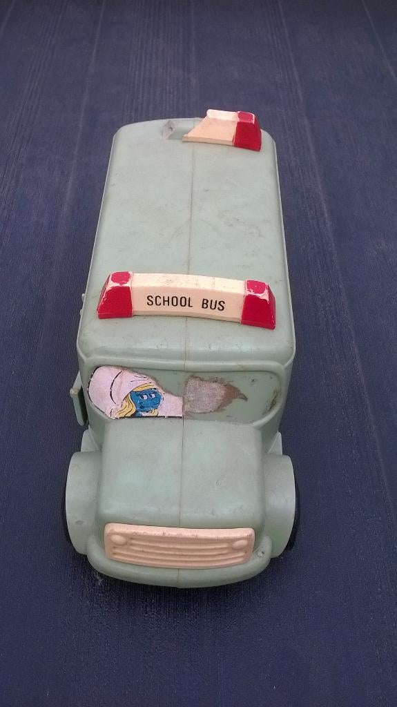 Smurfen schoolbus, Ophalen of Verzenden, Gebruikt, Verschillende Smurfen, Huisje of Attribuut