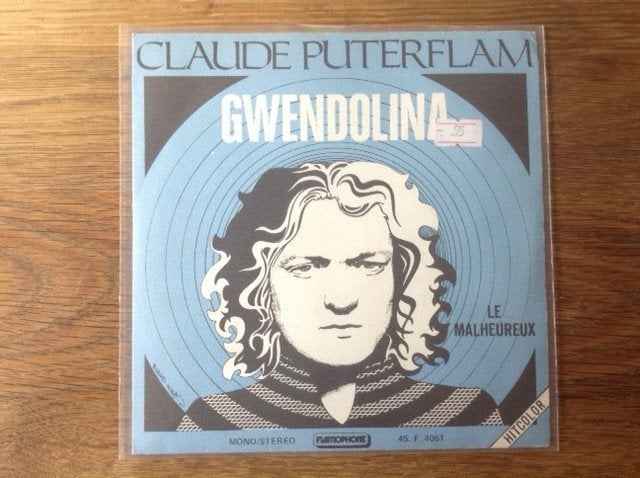 single claude puterflam, Enlèvement ou Envoi, Pop, Housse de protection extérieure, 7 inch