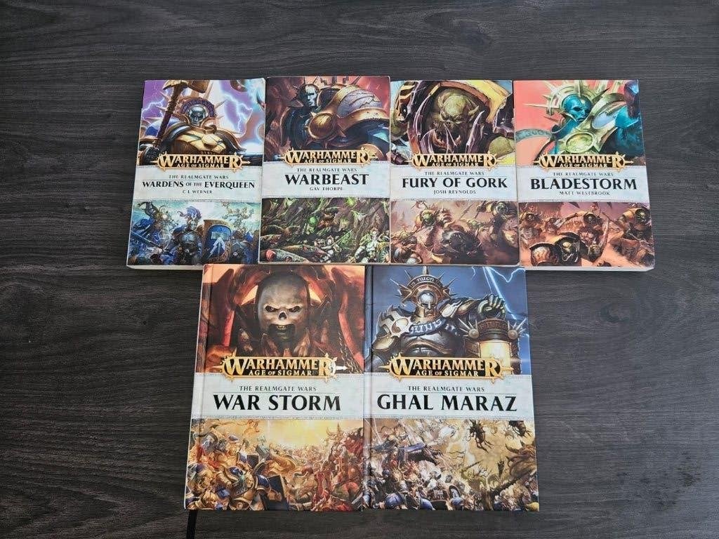 Warhammer - Age of Sigmar - The Realmgate Wars 6 boeken EN, Ophalen, Gebruikt, Warhammer, Boek of Catalogus