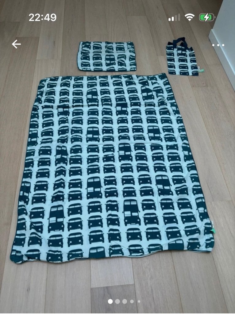 Ferm living dekbedovertrek auto’s 127/100, Enlèvement, Comme neuf, 100 cm ou plus, Autres types
