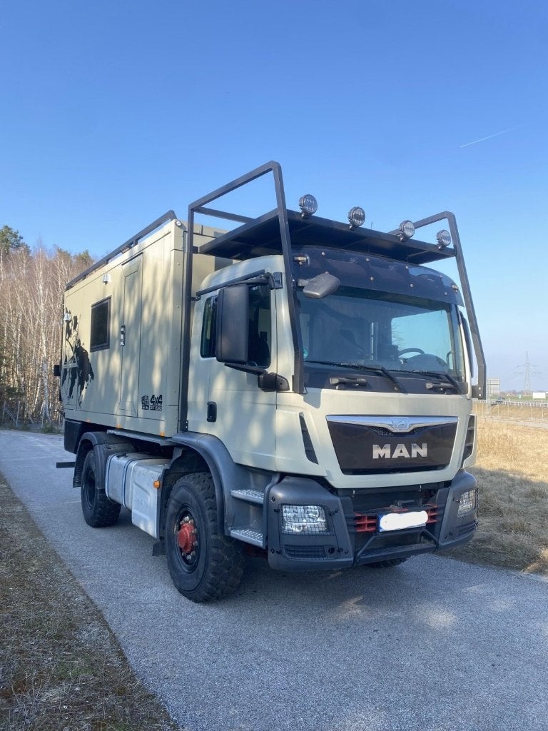 Expeditie camper MAN TGS 4x4, Boîte manuelle, Roue de secours, 5 à 6 mètres, Diesel