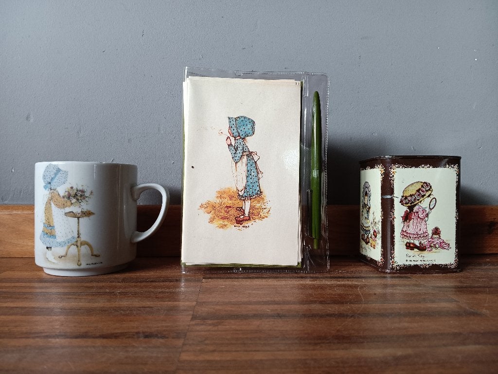 Set Holly Hobbie / Sarah Kay, jaren 70 - 80, Verzamelen, Retro, Ophalen of Verzenden, Overige typen