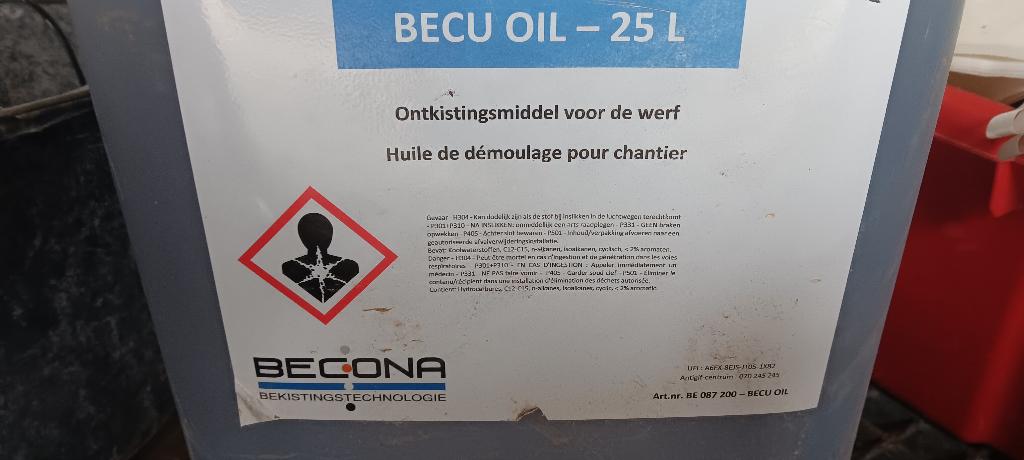 ontkistingsolie becu oil 25 lit., Enlèvement, Neuf, Autres matériaux