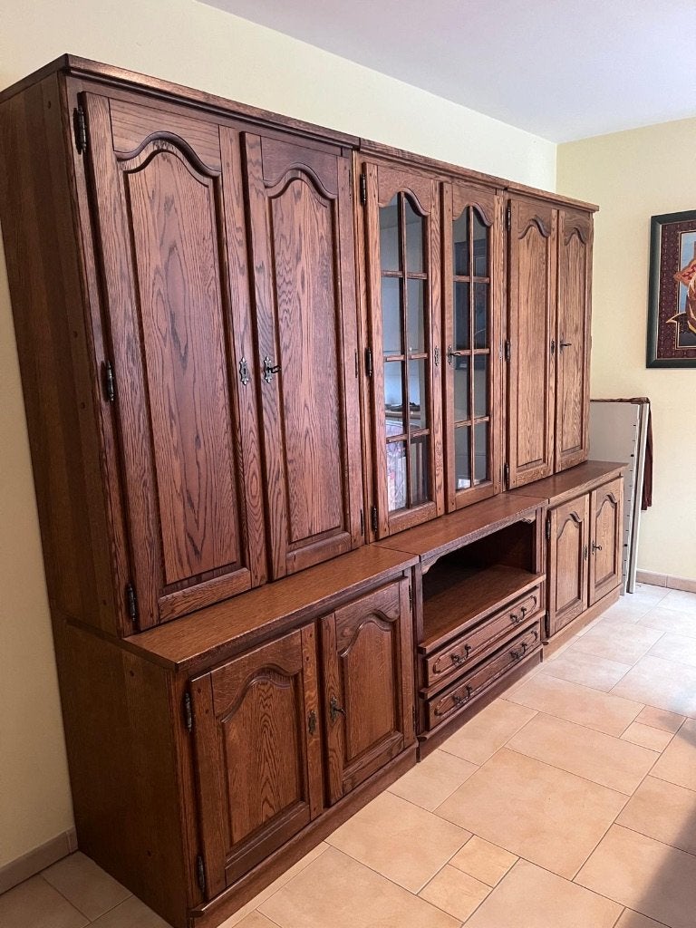 Opbergmeubel voor aan de muur (Duitse Schrankwand-stijl), Huis en Inrichting, Kasten | Wandmeubels, Zo goed als nieuw, Met deur(en)