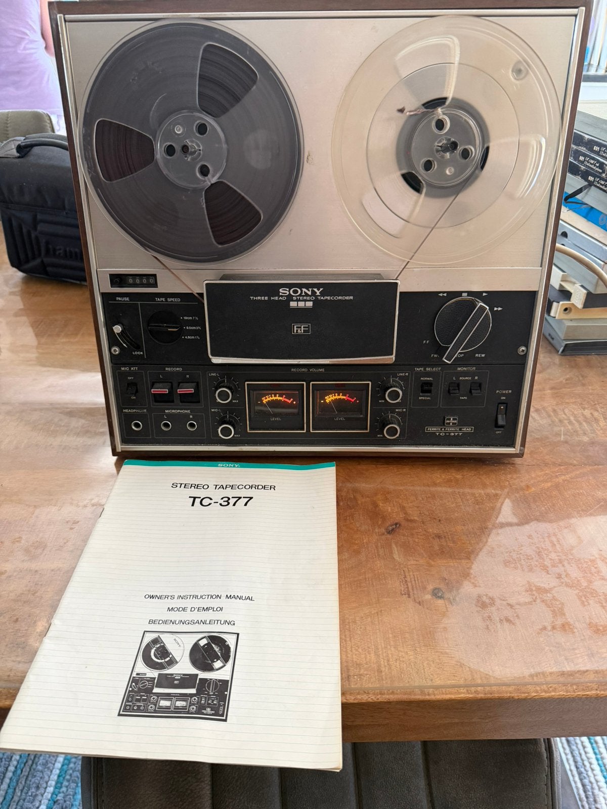 Sony bandrecorder TC-377, Audio, Tv en Foto, Ophalen of Verzenden, Bandrecorder