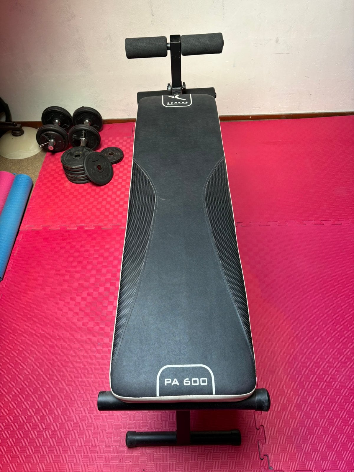 Domyos PA 600 Buikspierbank bench, Ophalen, Gebruikt, Armen, Fitnessbank