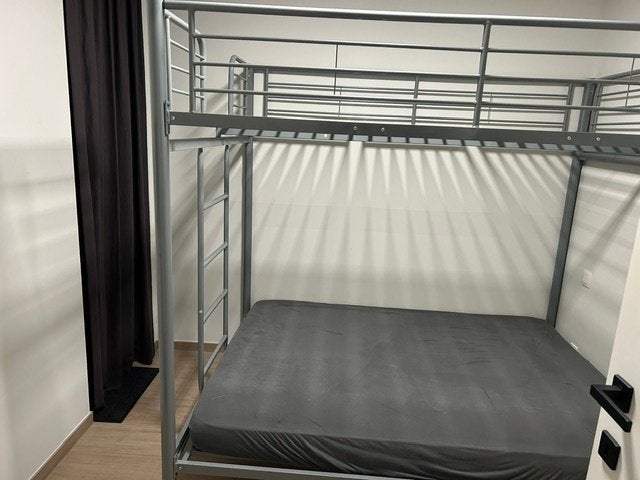 bed, Ophalen, Gebruikt, Tweepersoons, Metaal