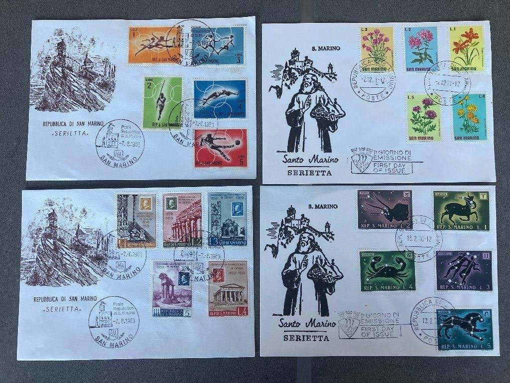 Postzegels San Marino, Timbres & Monnaies, Timbres | Europe | Italie, Enlèvement ou Envoi, Affranchi