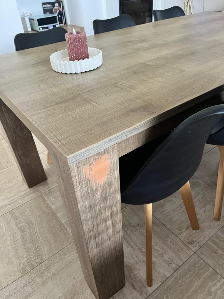 Licht houten eiken eetkamer en Salon tafel, Ophalen