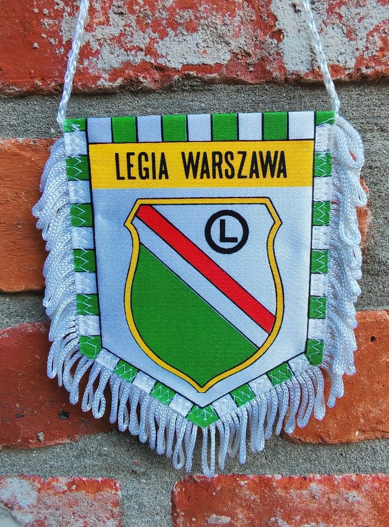 1980s legia warszawa prachtige fanion wimpel vaan vaantje, Ophalen of Verzenden