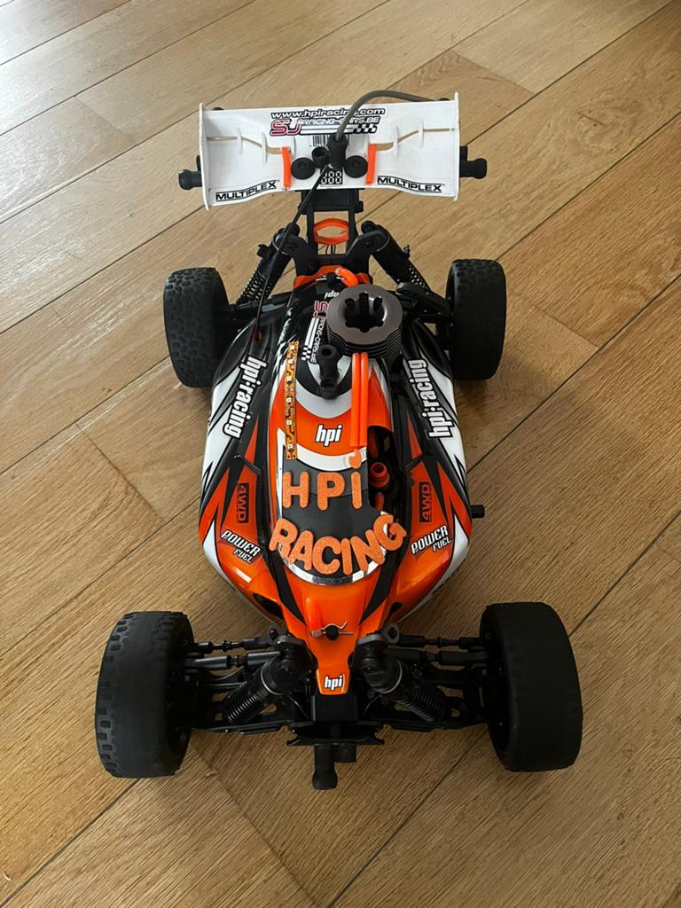 Buggy thermique HPI 4.6 pulse Full Set, Échelle 1:8, Voiture off road, Comme neuf, Enlèvement