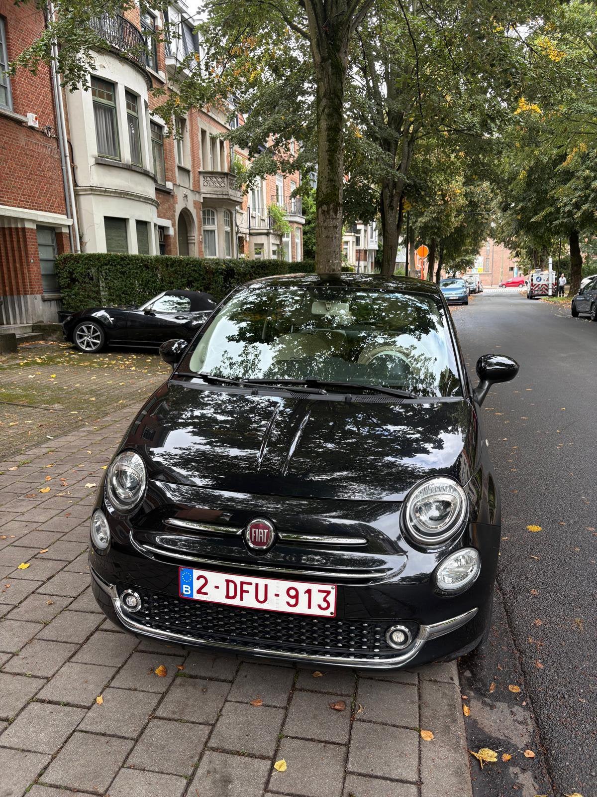 Fiat 500- 2018-Noir Metal-Occasion-Excellent Etat, Autos, 1242 cm³, Achat, Euro 6, Entreprise