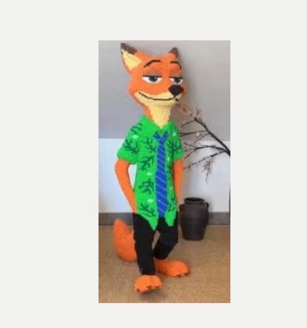 Disney Zootopia bouwblokken set Nick Wilde (64cm!)