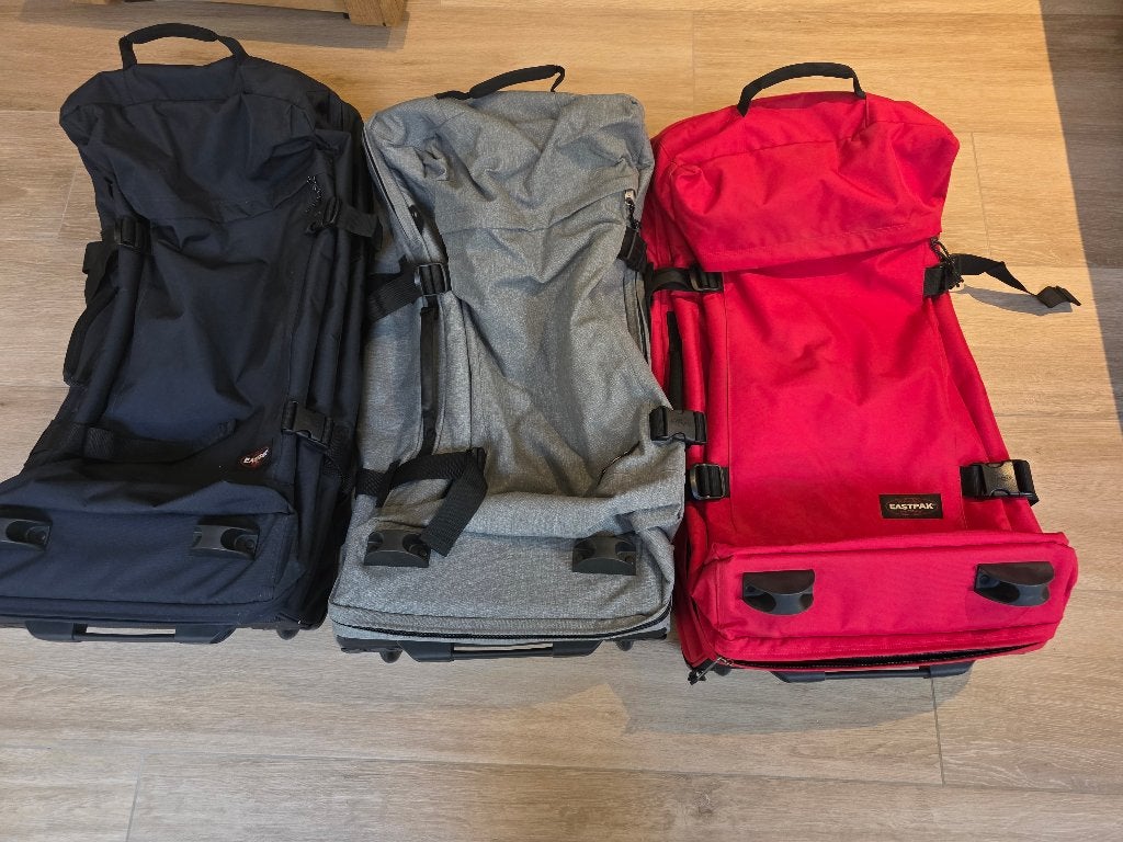 Reistassen trolleys Eastpak, Ophalen of Verzenden, Gebruikt, Rood, Uitschuifbare handgreep