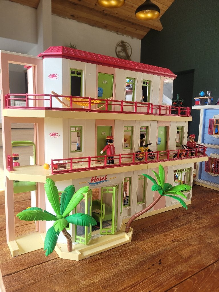 Hotel Playmobil, Kinderen en Baby's, Speelgoed | Playmobil, Ophalen, Gebouw, Complete set, Zo goed als nieuw