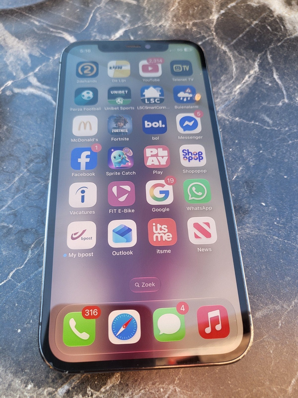 iphone 12 pro 128 gb accu 89, Télécoms, Enlèvement, 128 GB, IPhone 12