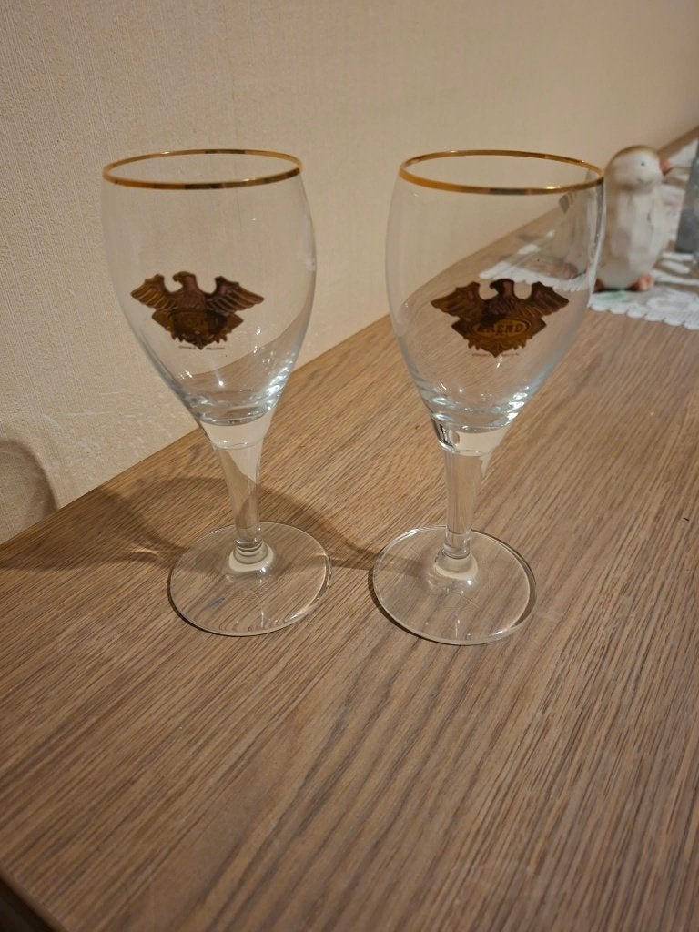 2 Arend bierglazen / Brouwerij De Rijck / Herzele, Collections, Enlèvement ou Envoi, Comme neuf, Verre à bière