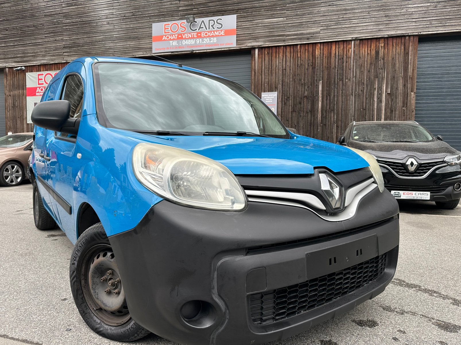 Kango 1.5 dci 2017 euro6b 295 000 KLM clim dispo de suite, Auto's, Euro 6, 4 cilinders, Blauw, Bedrijf
