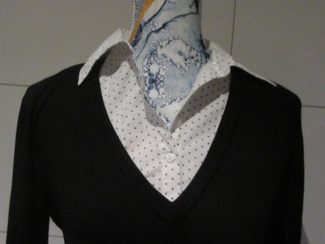 Zwart / witte dames trui met lange mouwen - Large, Zwart, Maat 42/44 (L), Ophalen of Verzenden, Background - C&A