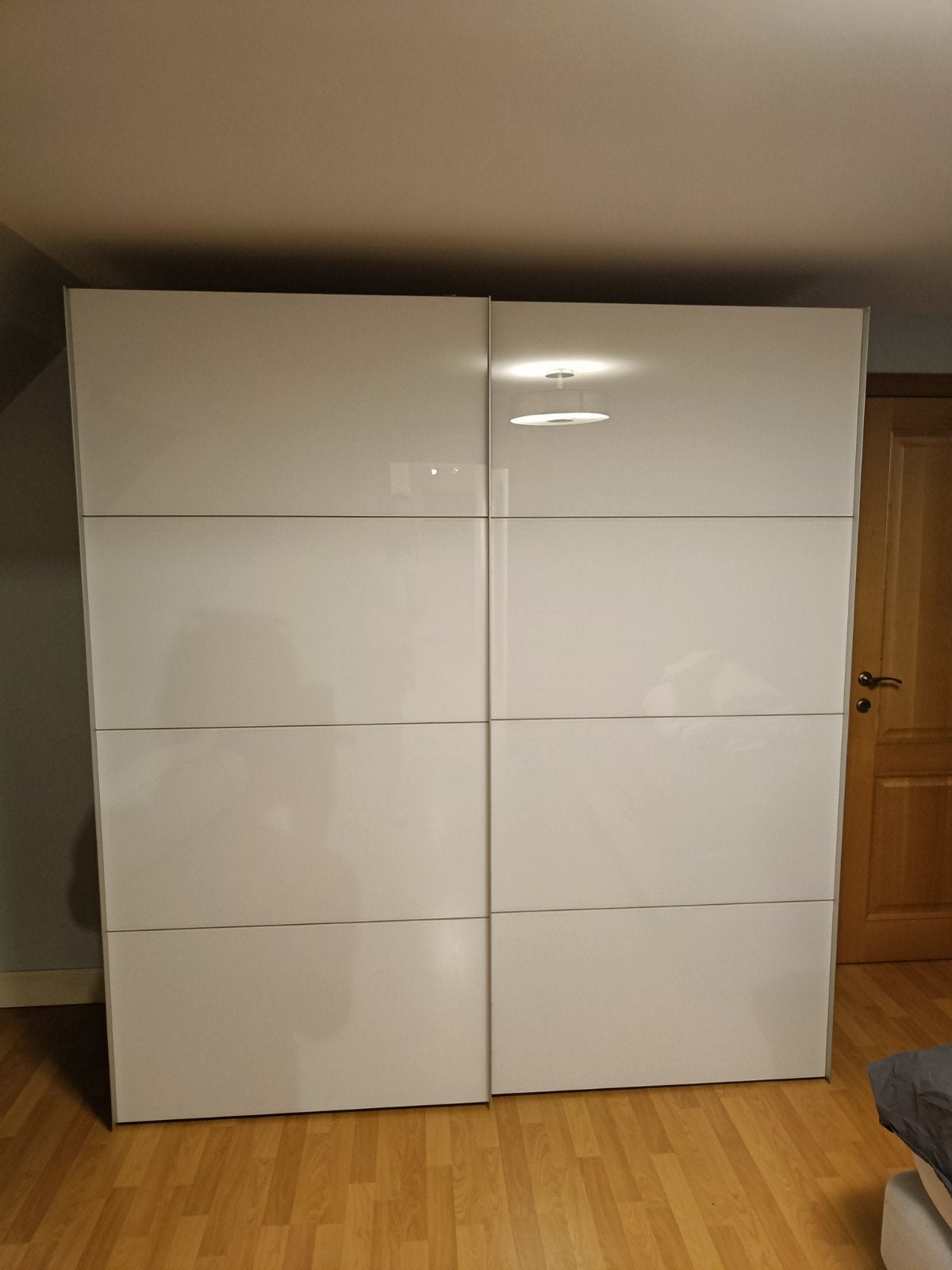 kleerkast met melkglas en schuifdeuren, Huis en Inrichting, Kasten | Kleerkasten, Ophalen