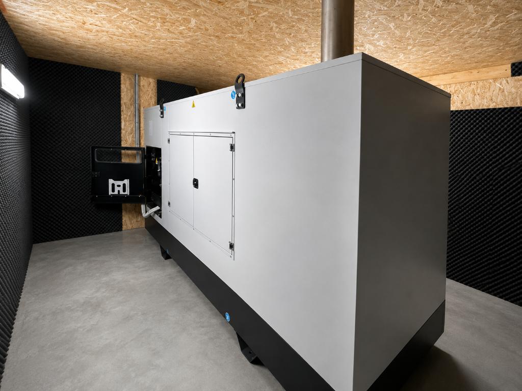 Industriële Dieselgenerator 300kVA Geluidsgedempt Nieuwstaat, Ophalen