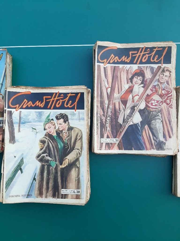 Oude Italiaanse fotoromanreeks "GRAND HOTEL", Enlèvement, 1940 à 1960, Journal ou Magazine