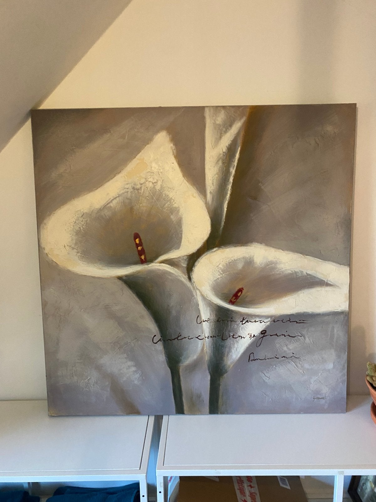 Grande peinture décorative (100 x 100 cm), Enlèvement