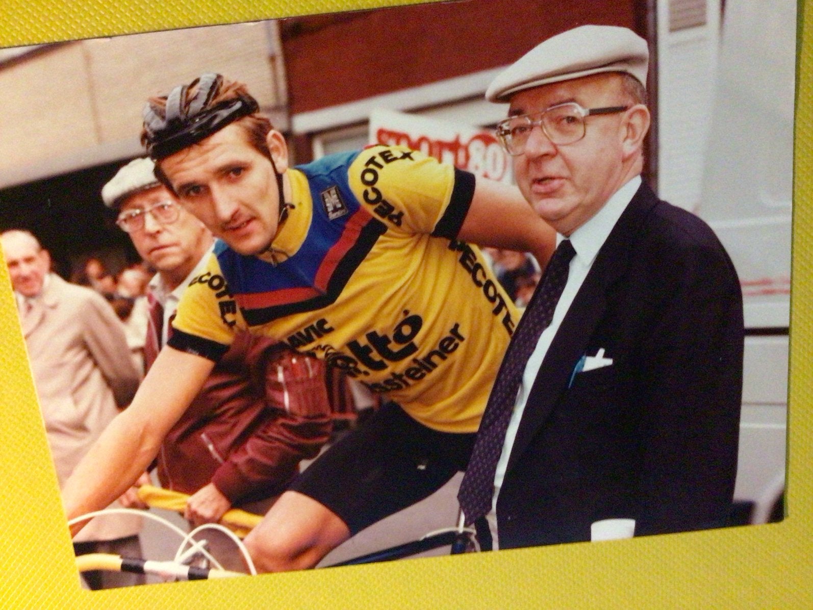 wielerfoto  team tonissteiner danny van baelen, Ophalen of Verzenden, Zo goed als nieuw