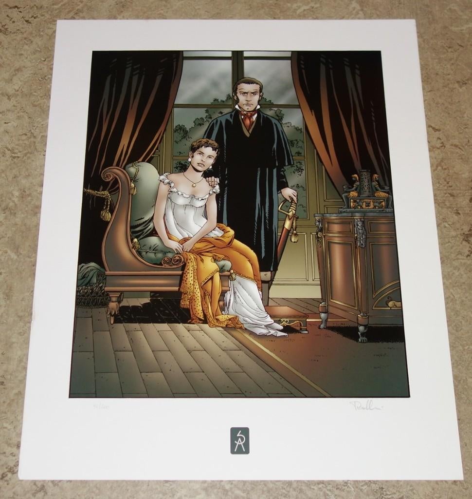 Litho De Fleury-Nadals / Rollin Lucien genummerd-gesigneerd., Ophalen of Verzenden, Overige figuren, Zo goed als nieuw, Plaatje, Poster of Sticker