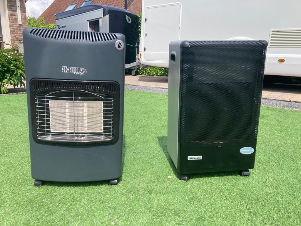 2 stuks gas verwarming vuurtjes, Caravans en Kamperen, Caravanaccessoires, Ophalen, Gebruikt