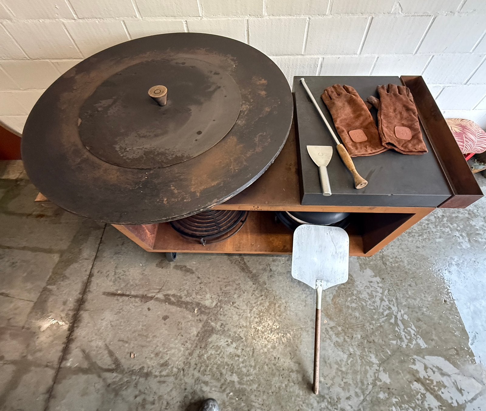 OFYR 100 Island+ Corten PRO – Donker Grijs Keramiek, Jardin & Terrasse, Cuisines extérieures, Enlèvement, Comme neuf