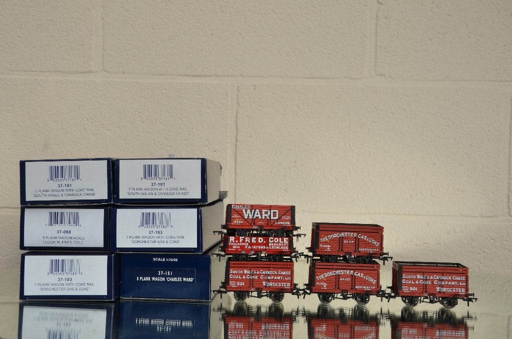 HO-Bachmann-DC-LOT-6 wagens-met-NEM-doos, Hobby en Vrije tijd, Ophalen of Verzenden, Nieuw, Bachmann