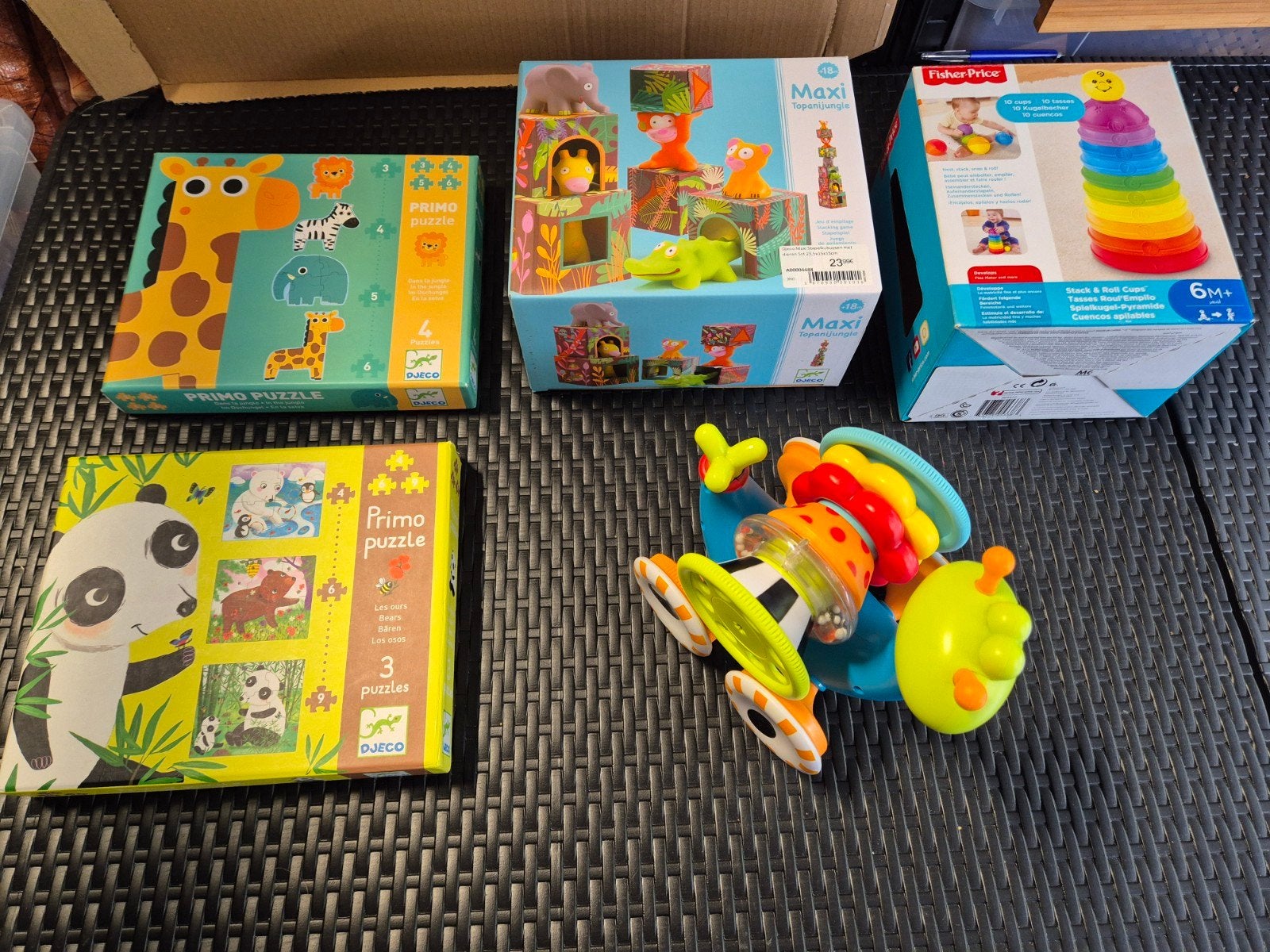 Speelgoedpakket +6M, Enlèvement