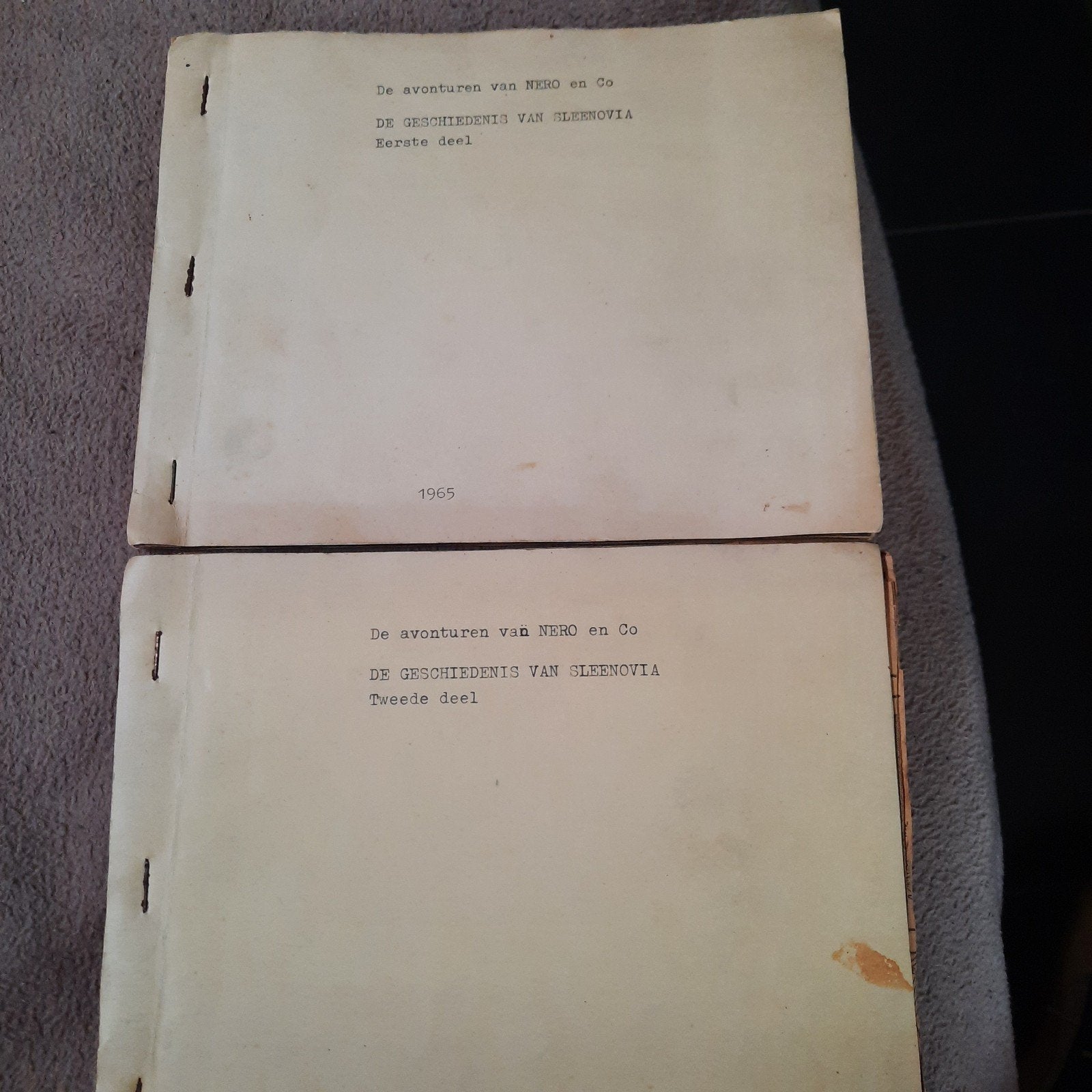 Nero - coupures de journaux - L'histoire de Sleenovia., Enlèvement ou Envoi, Marc Sleen, Utilisé, 20e siècle ou après