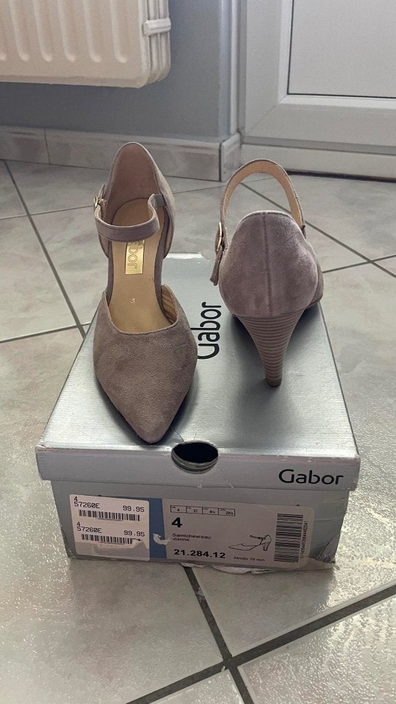 Chaussures GABOR beige daim 37, Neuf, Enlèvement ou Envoi, Beige, Chaussures à haut talons