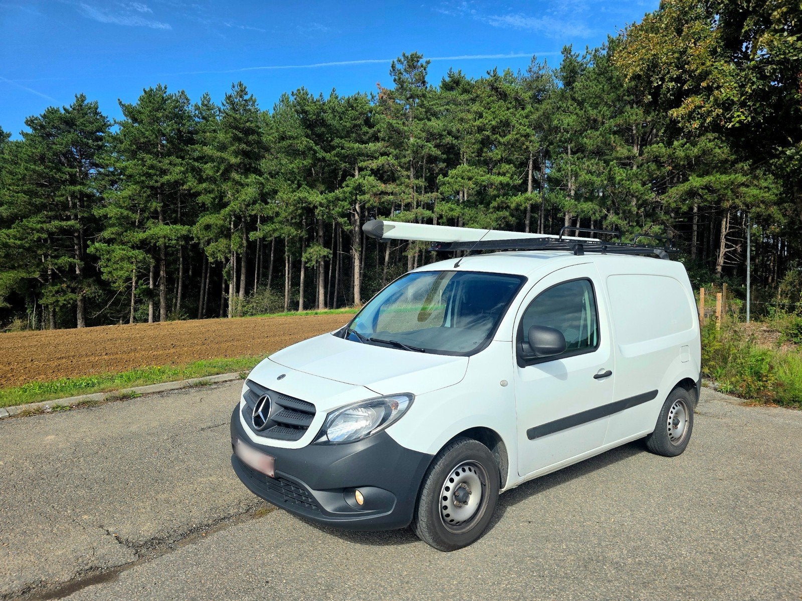 Mercedes Citan 1.5 CDI – 2020 – 93.500 km – 3 places, Auto's, Stof, Euro 6, Wit, Mercedes-Benz