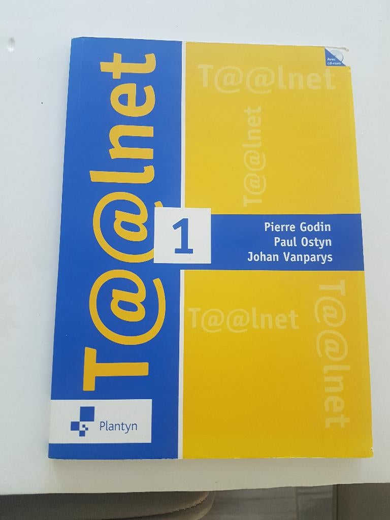 Livre scolaire "Taalnet 1"-Godin-Ostyn-Vanparys-PLANTIN, Enlèvement ou Envoi, Utilisé, Néerlandais