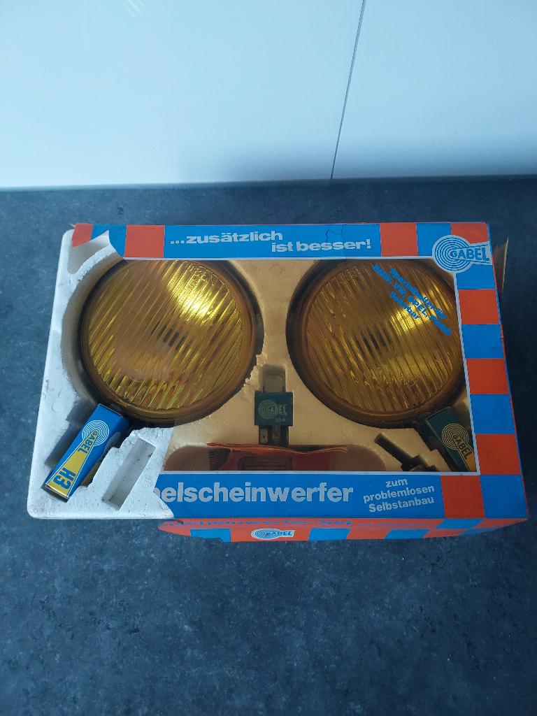 NOS Set Gabel ZKW Mistlampen Oldtimer VW Volvo Rallye, Envoi, Neuf, Ford USA